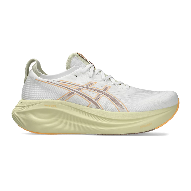 Asics Gel Nimbus 27 White - Fawn Mens