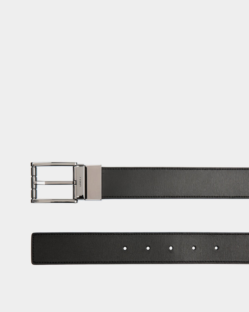 Astory 35mm Reversible And Adjustable Belt In Black Leather