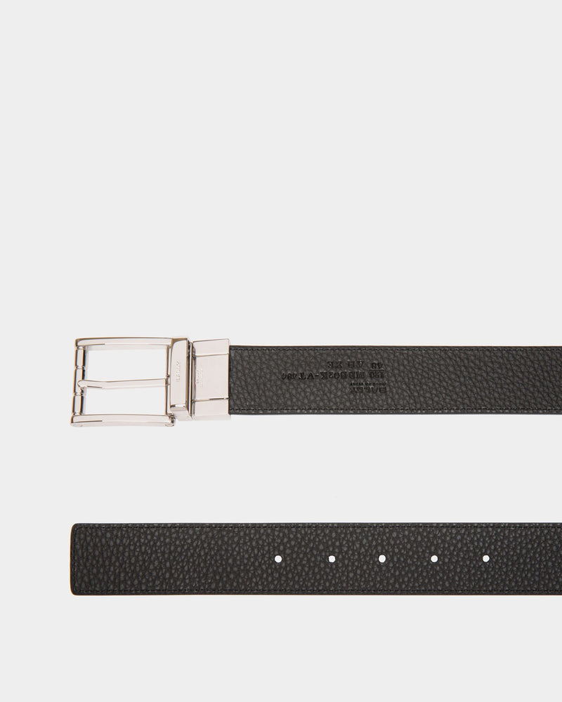 Astory 35mm Reversible And Adjustable Belt In Navy Blue And Black Leather