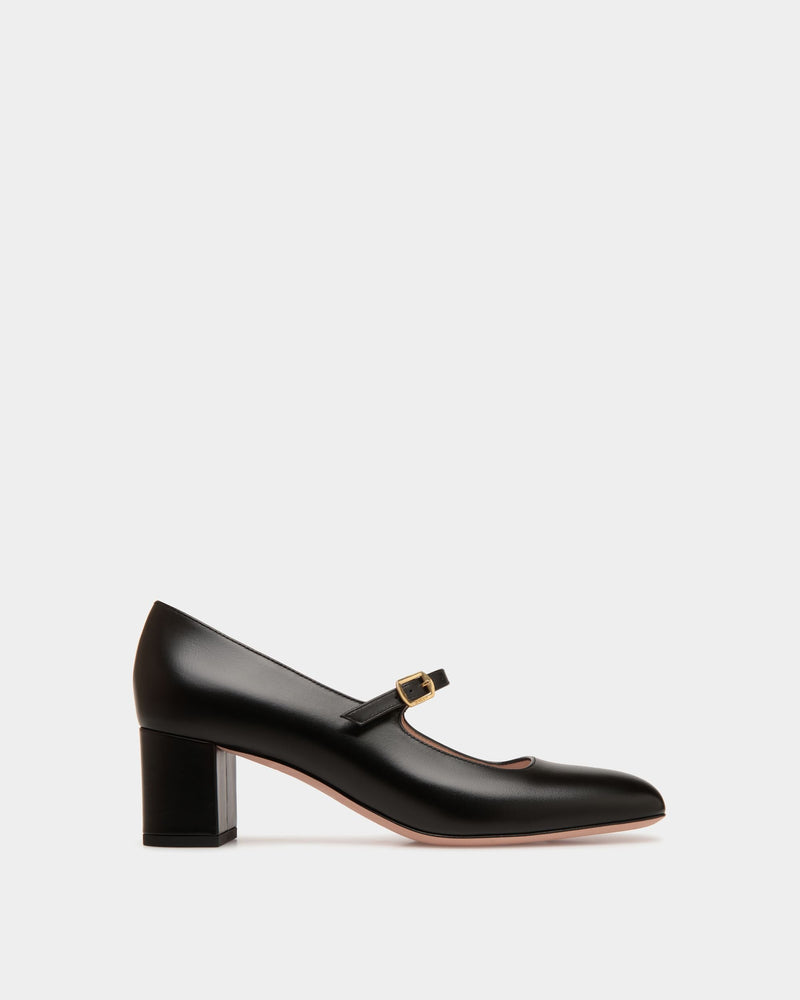 Ballyrina Pump in Black Leather