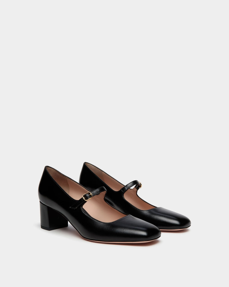 Ballyrina Pump In Black Leather