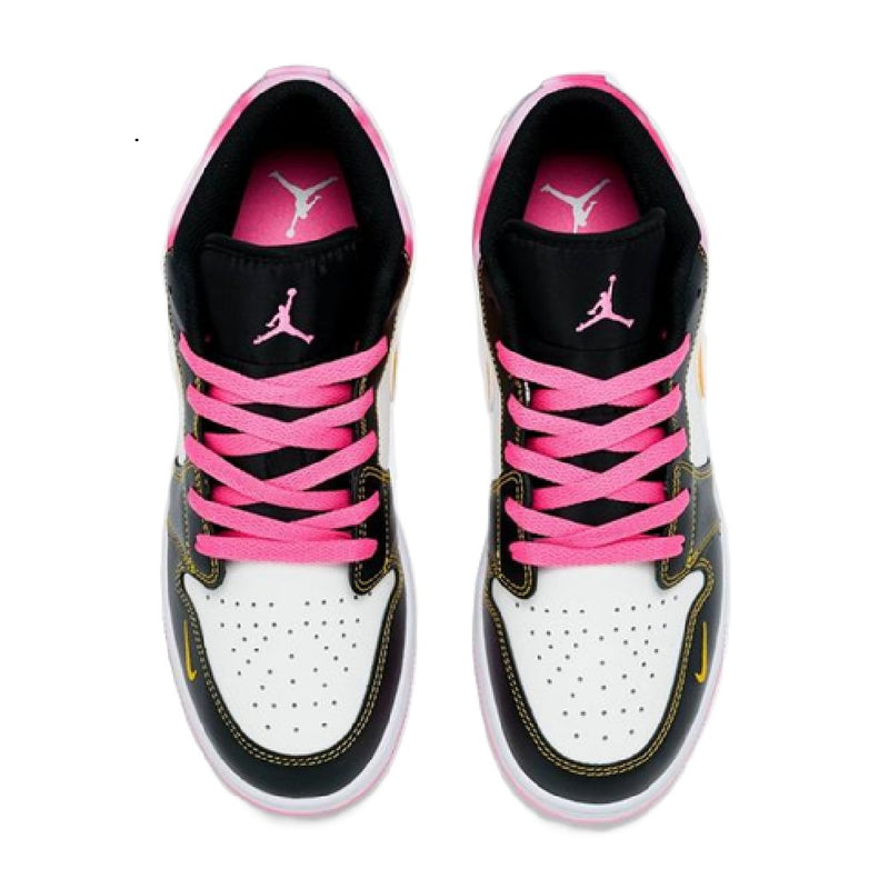 Big Kid's Jordan 1 Low SE BG Black/University Gold-Sail (IV2445 010)