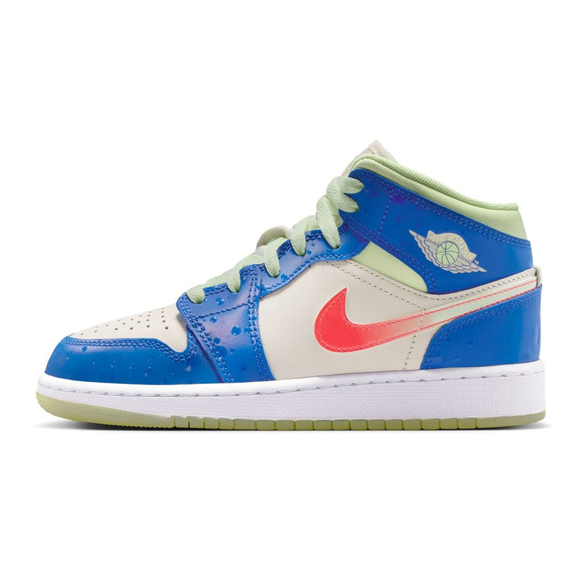 Big Kid's Jordan 1 Mid SE Game Royal/Pale Ivory (II1258 400)