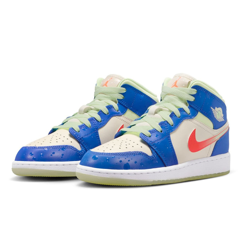 Big Kid's Jordan 1 Mid SE Game Royal/Pale Ivory (II1258 400)