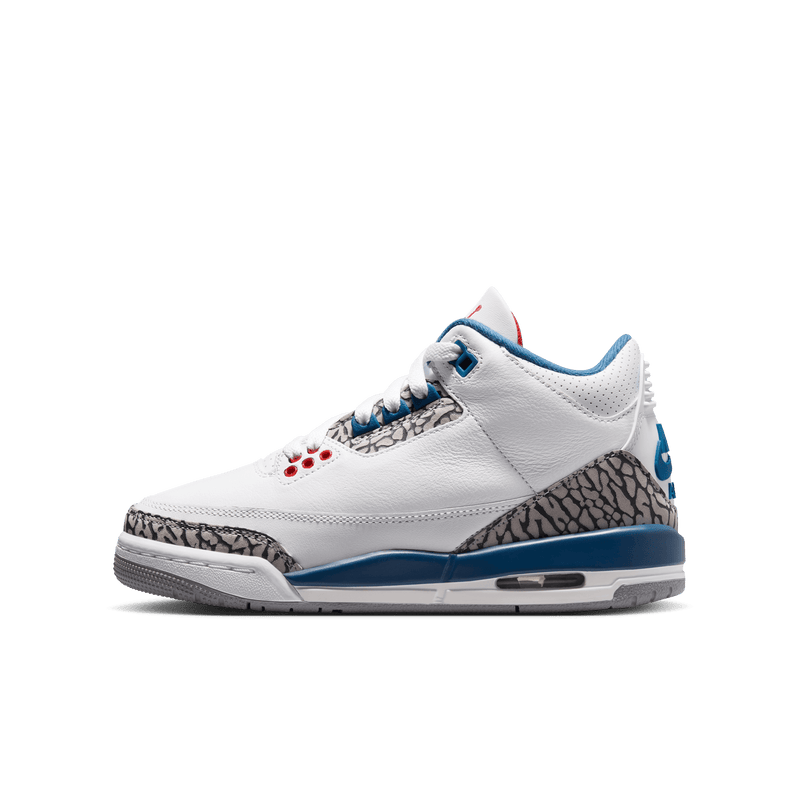 Big Kids' Air Jordan 3 Retro "True Blue"