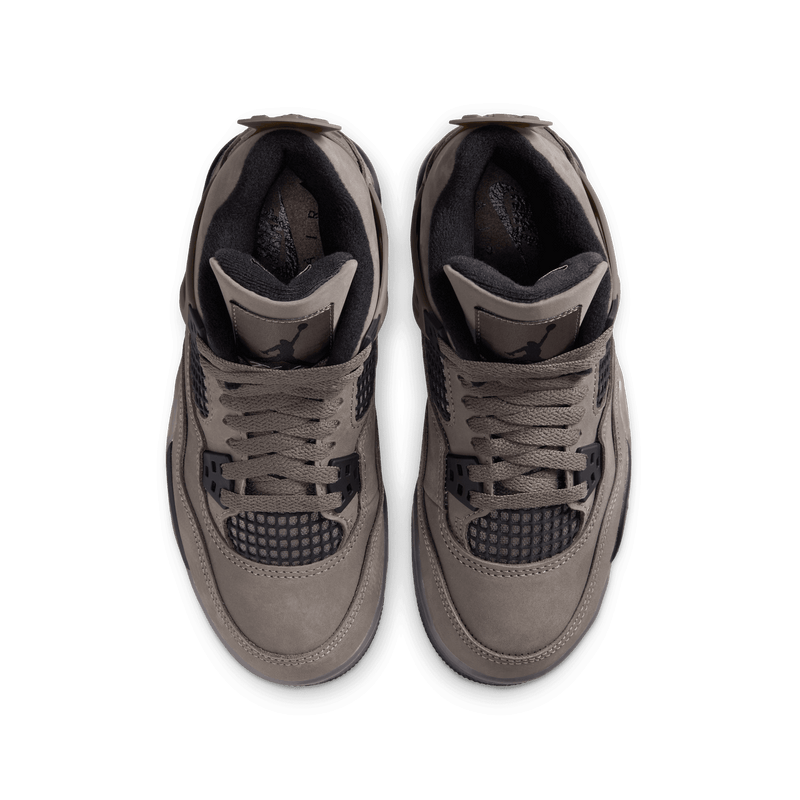 Big Kids' Air Jordan 4 Retro "Cave Stone and Black"