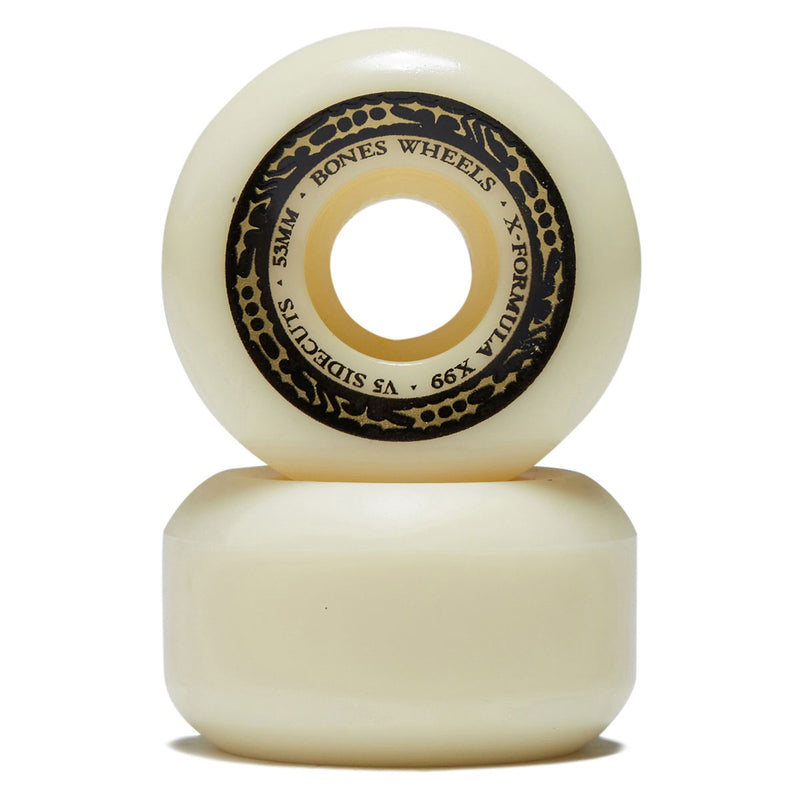 Bones X-Formula Sidecuts 99a V5 Sidecut Skateboard Wheels - 53mm