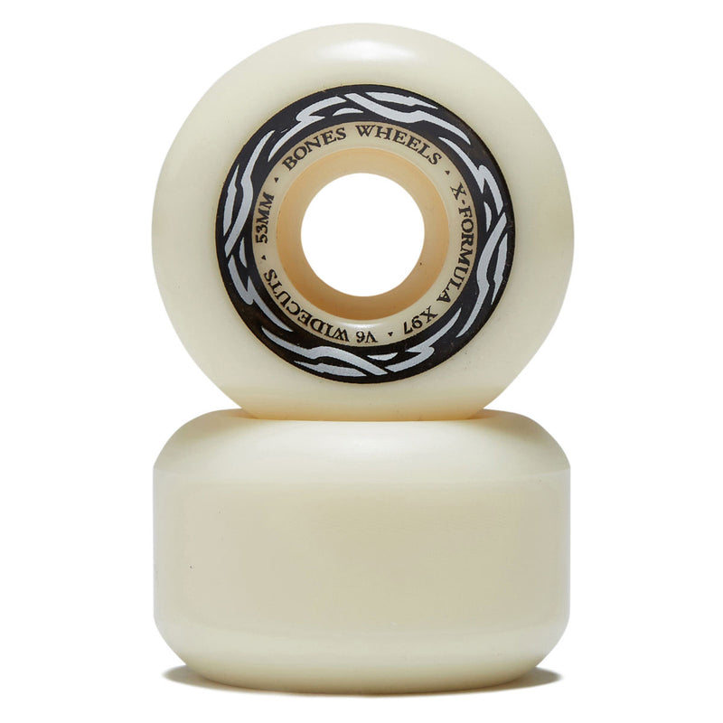 Bones X-Formula Widecuts 97a V6 Wide-Cut Skateboard Wheels - 53mm