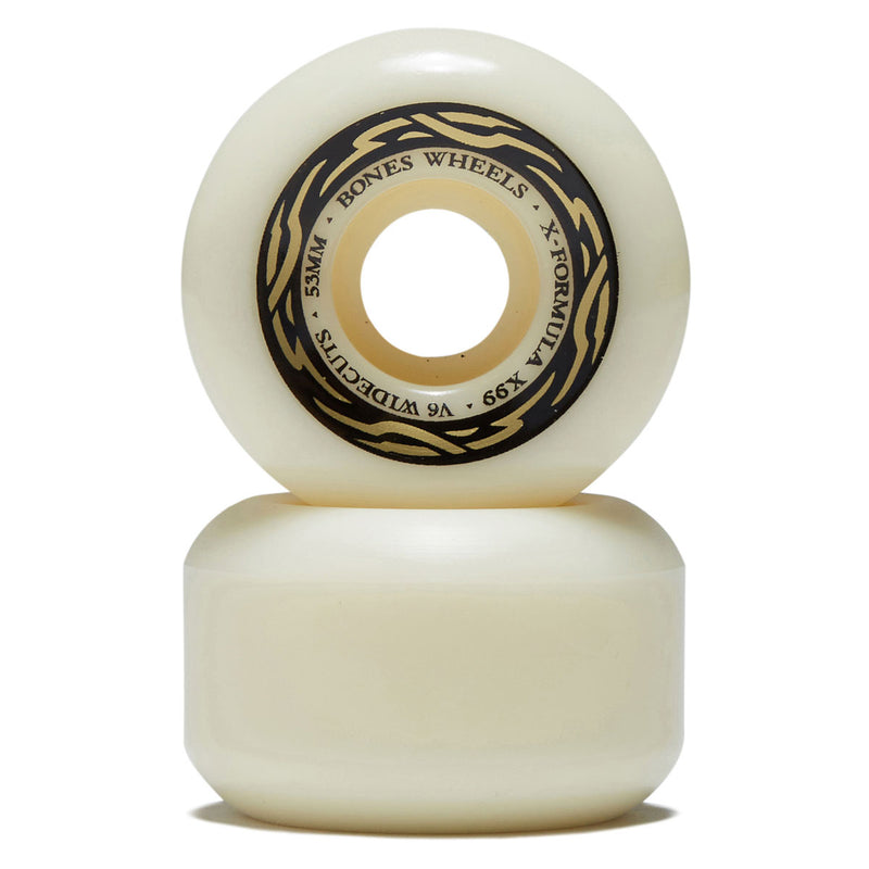 Bones X-Formula Widecuts 99a V6 Wide-Cut Skateboard Wheels - 53mm