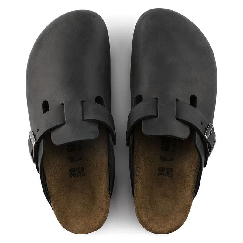 Boston Oiled Leather Clog(R/W)