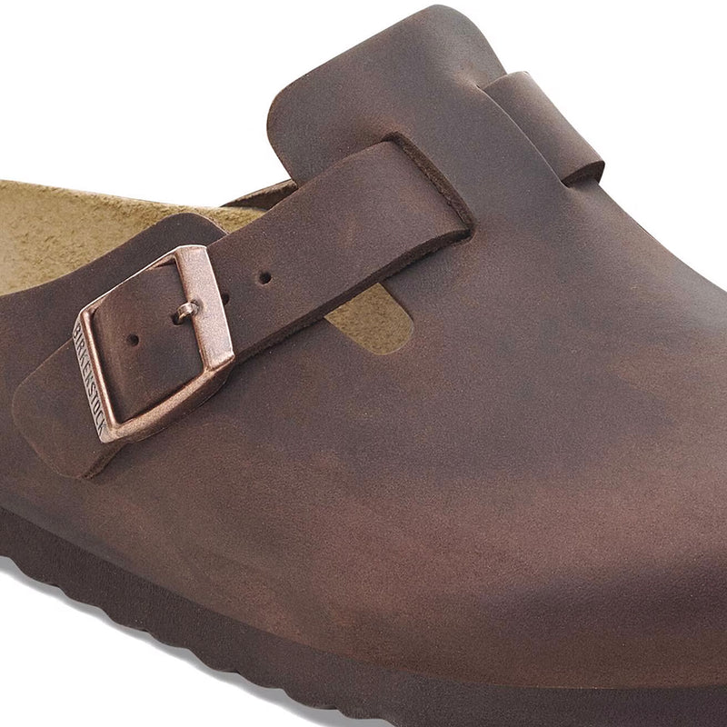 Boston Soft Footbed Oiled Leather Clog(R/W)