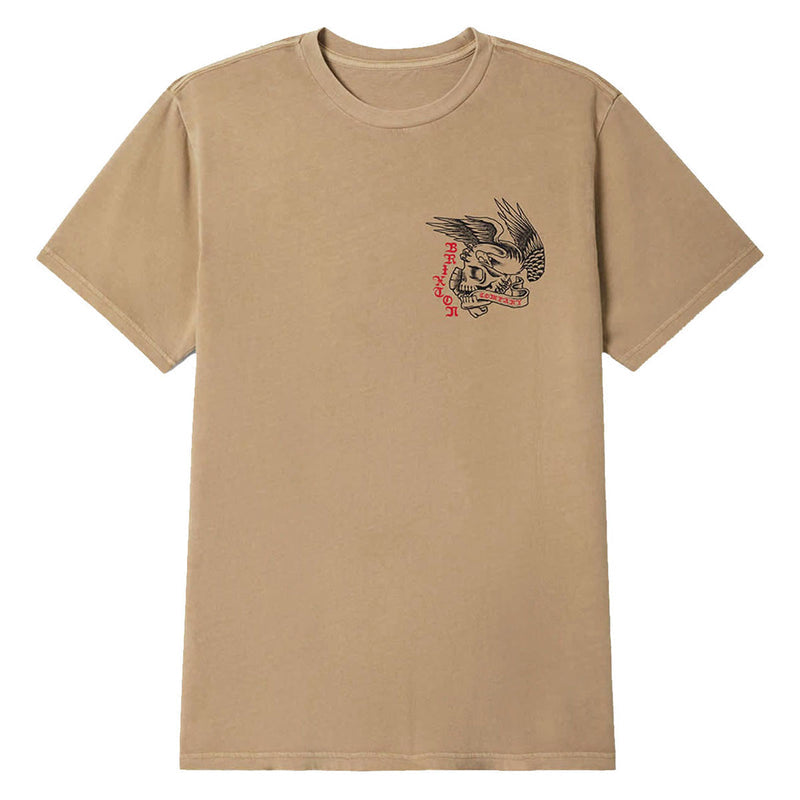 Brixton Wolcott T-Shirt - Timeless Taupe Worn Wash