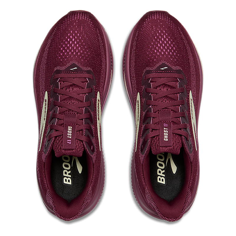 Brooks Ghost 17 Burgundy - Pink - Green
