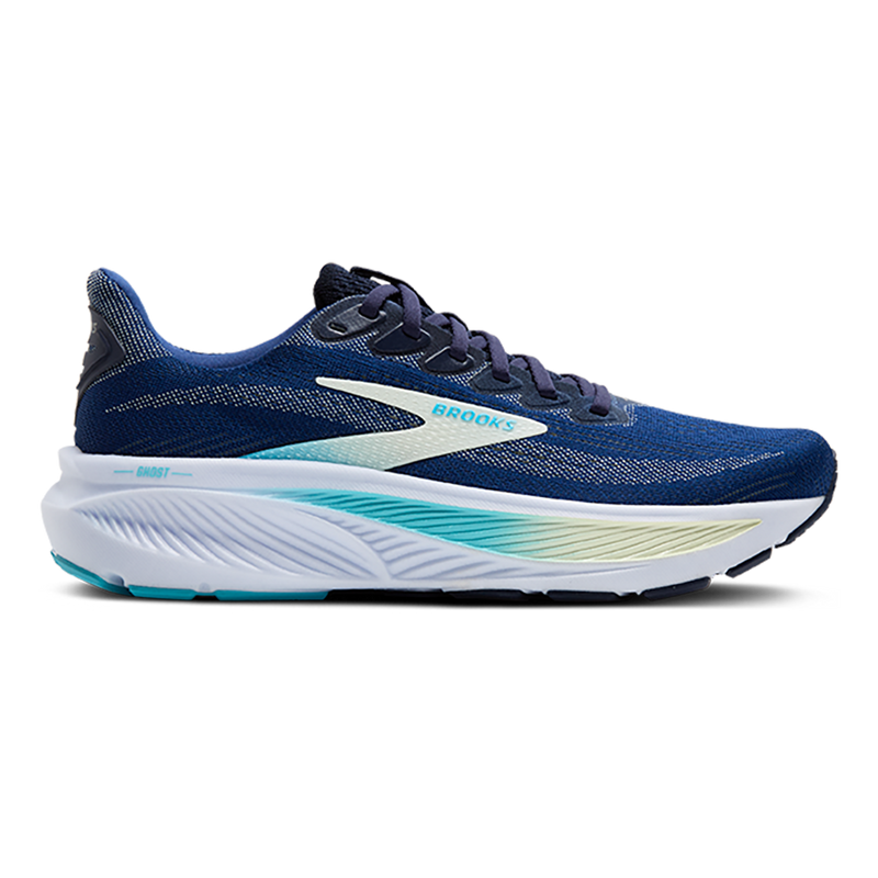 Brooks Ghost 17 Navy - Green - Turquoise