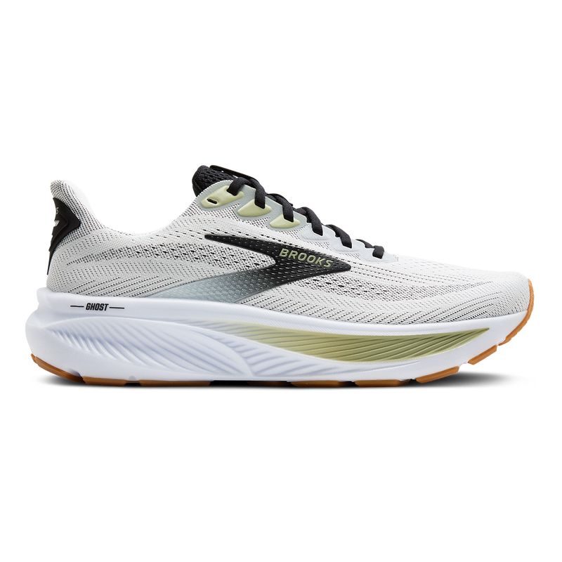 Brooks Ghost 17 White - Black - Tea
