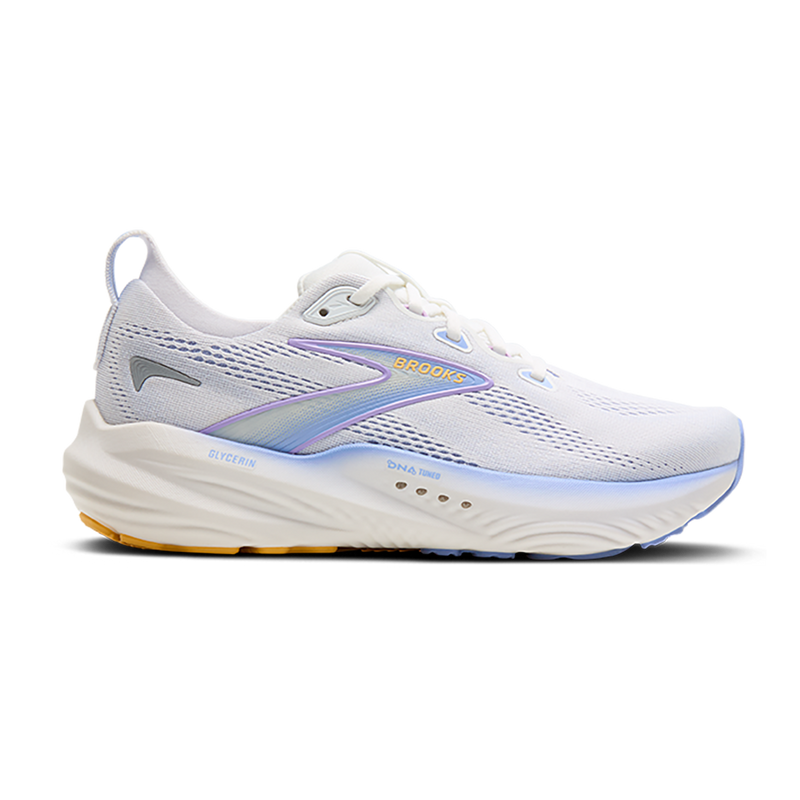 Brooks Glycerin 22 White - Blue Heron - Apricot