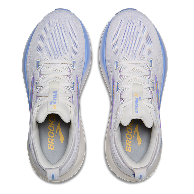 Brooks Glycerin 22 White - Blue Heron - Apricot