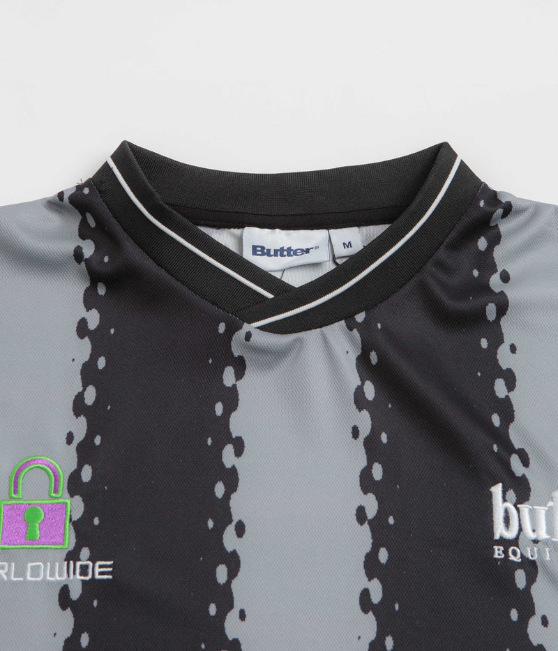Butter Goods All City Long Sleeve Jersey in Black and Charcoal