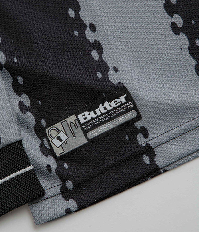 Butter Goods All City Long Sleeve Jersey in Black and Charcoal