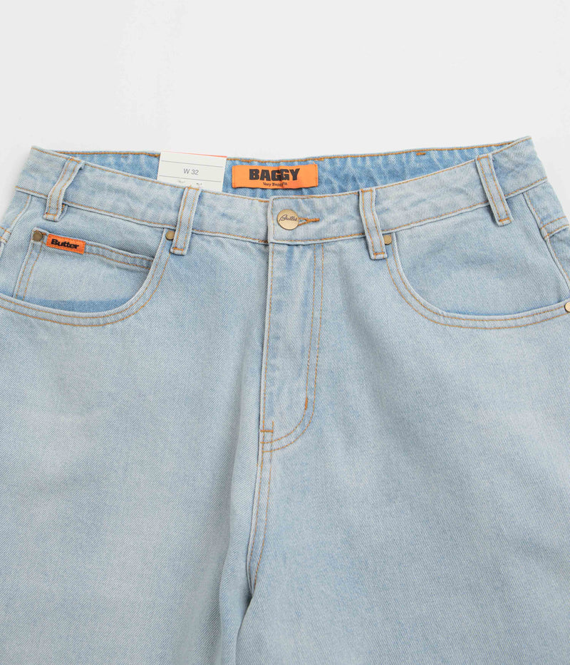 Butter Goods Baggy Jeans in Light Blue and Blue
