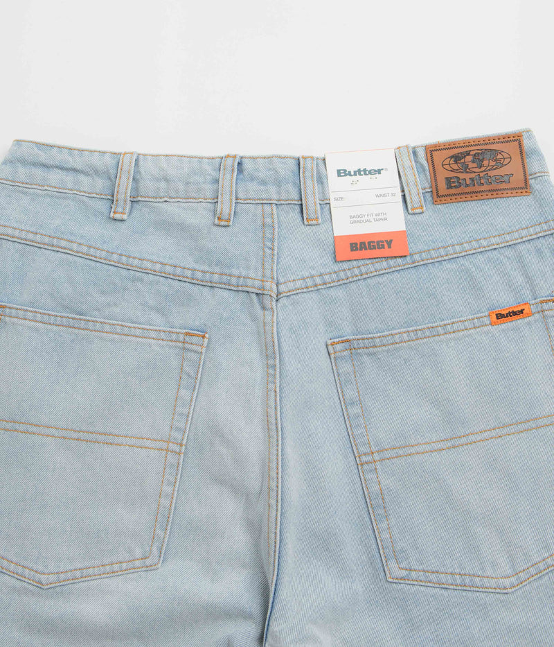 Butter Goods Baggy Jeans in Light Blue and Blue