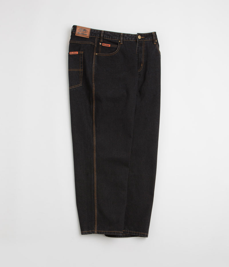 Butter Goods Baggy Jeans in Washed Black and Black