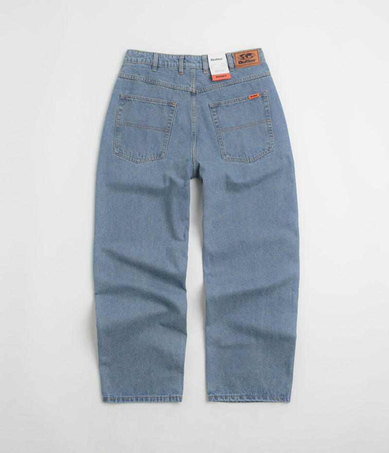 Butter Goods Baggy Jeans in Washed Indigo and Indigo