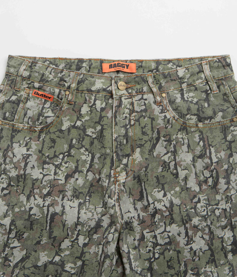 Butter Goods Bark Camo Jeans in Army