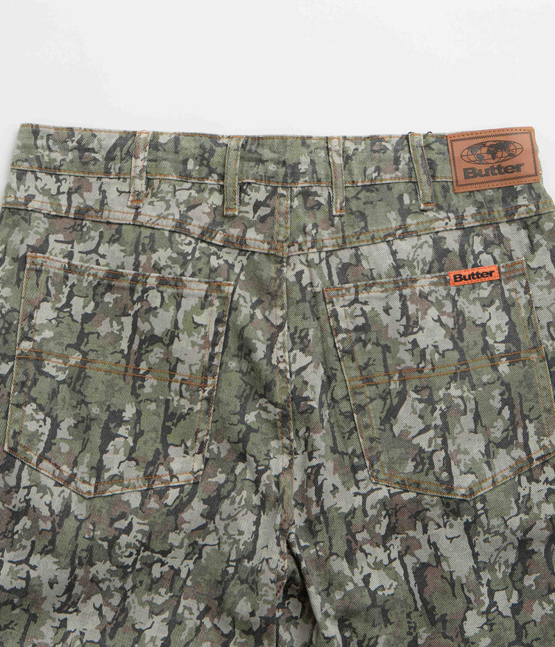 Butter Goods Bark Camo Jeans in Army