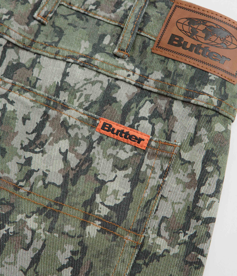 Butter Goods Bark Camo Jeans in Army