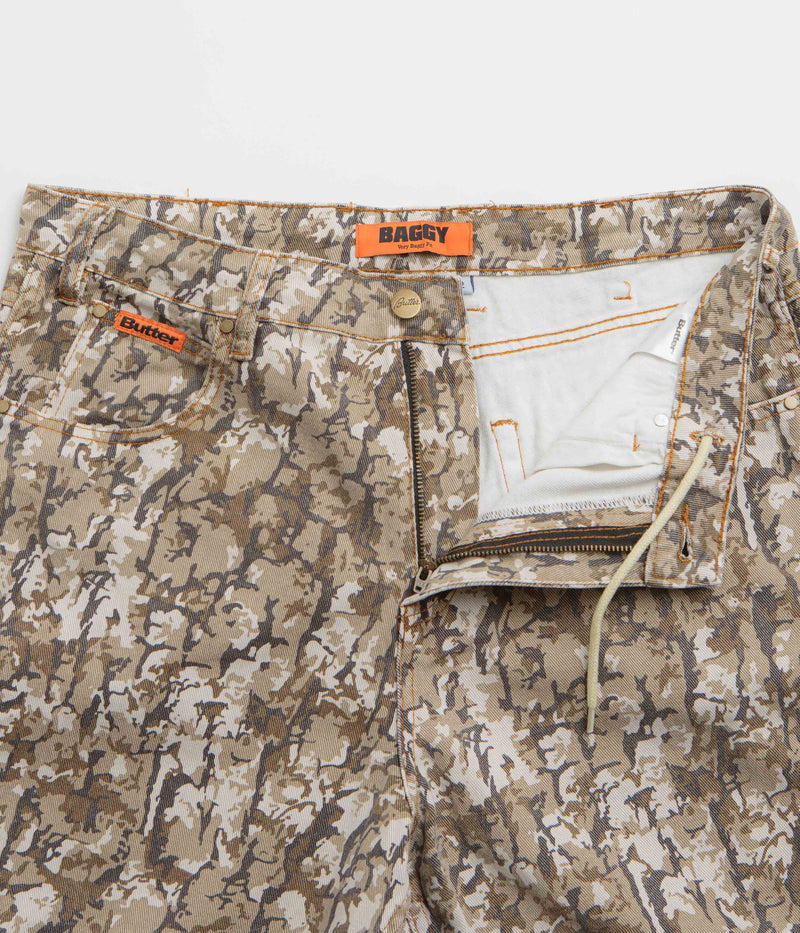 Butter Goods Bark Camo Jeans in Tan