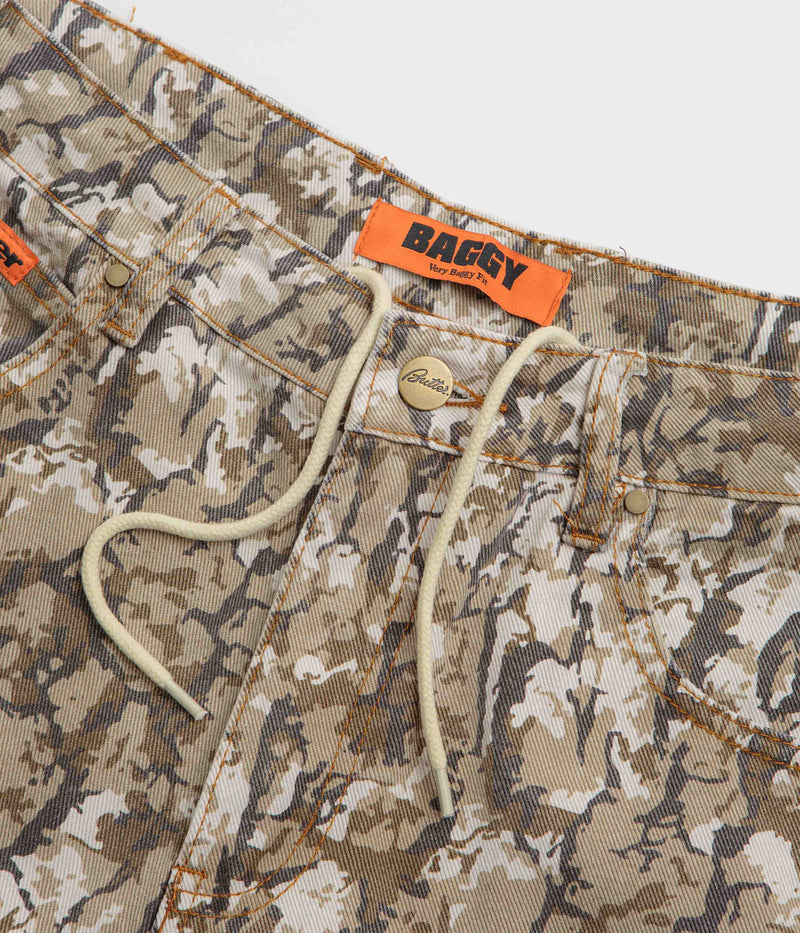 Butter Goods Bark Camo Jeans in Tan