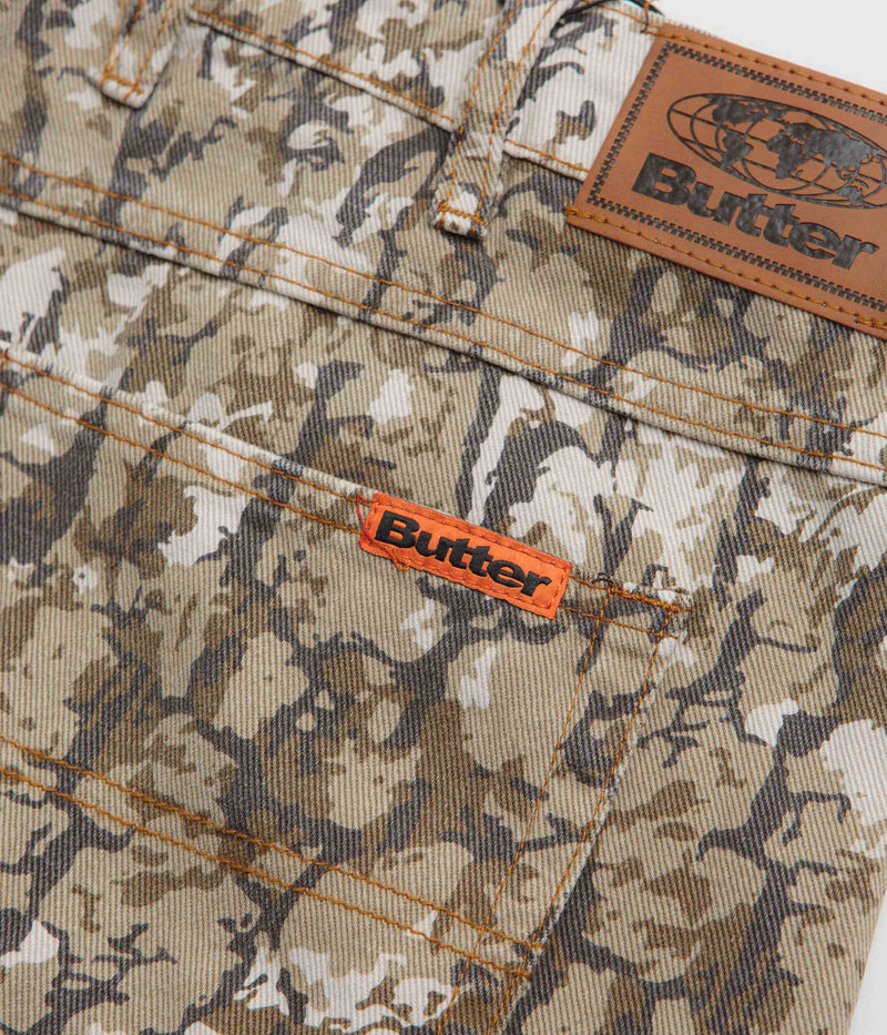 Butter Goods Bark Camo Jeans in Tan