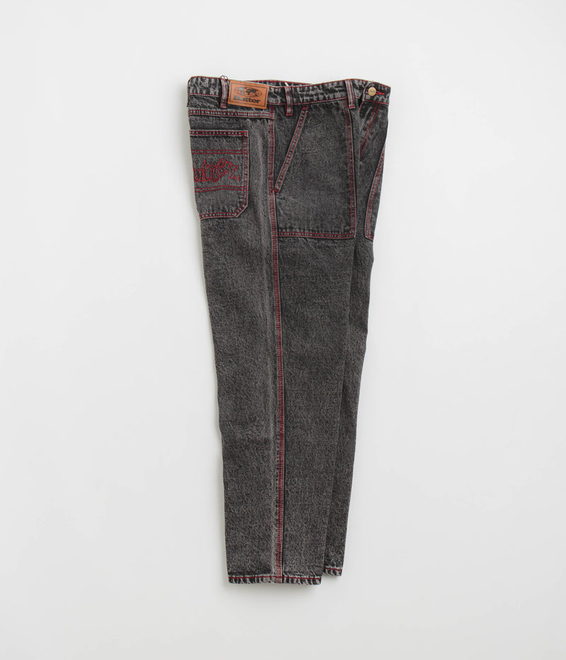 Butter Goods Breakdown Relaxed Jeans in Acid Wash Black