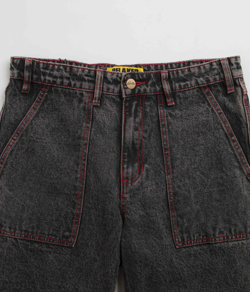 Butter Goods Breakdown Relaxed Jeans in Acid Wash Black
