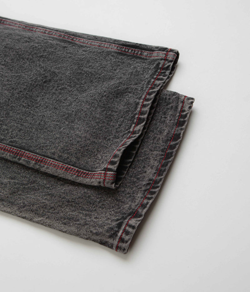 Butter Goods Breakdown Relaxed Jeans in Acid Wash Black