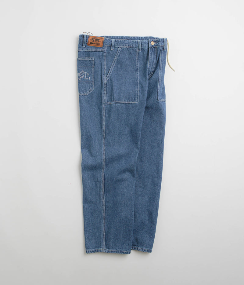 Butter Goods Breakdown Relaxed Jeans in Solid Blue