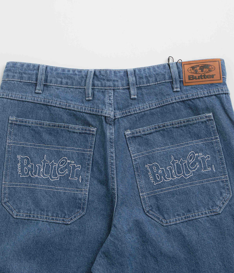 Butter Goods Breakdown Relaxed Jeans in Solid Blue