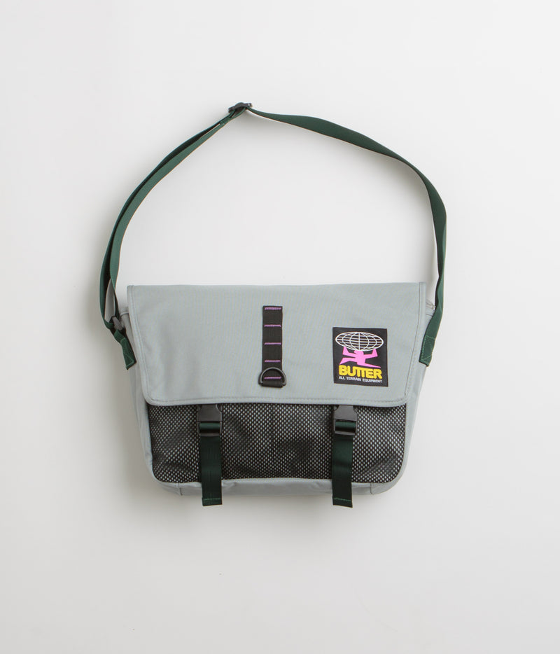 Butter Goods Commute Side Bag in Grey and Dark Teal