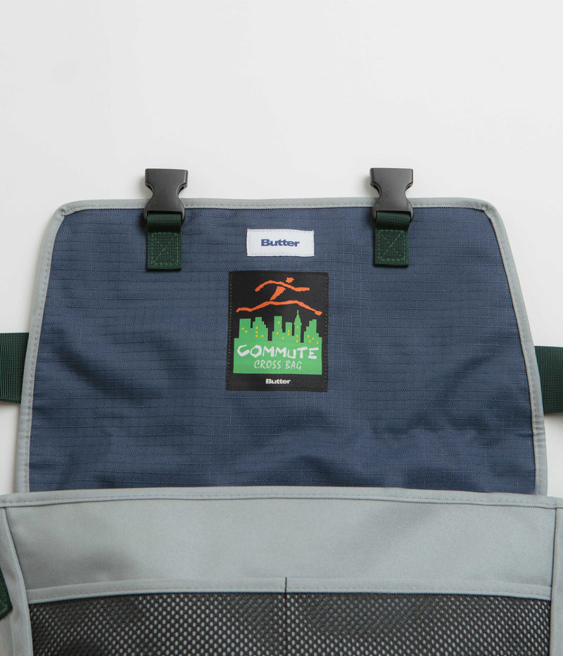 Butter Goods Commute Side Bag in Grey and Dark Teal