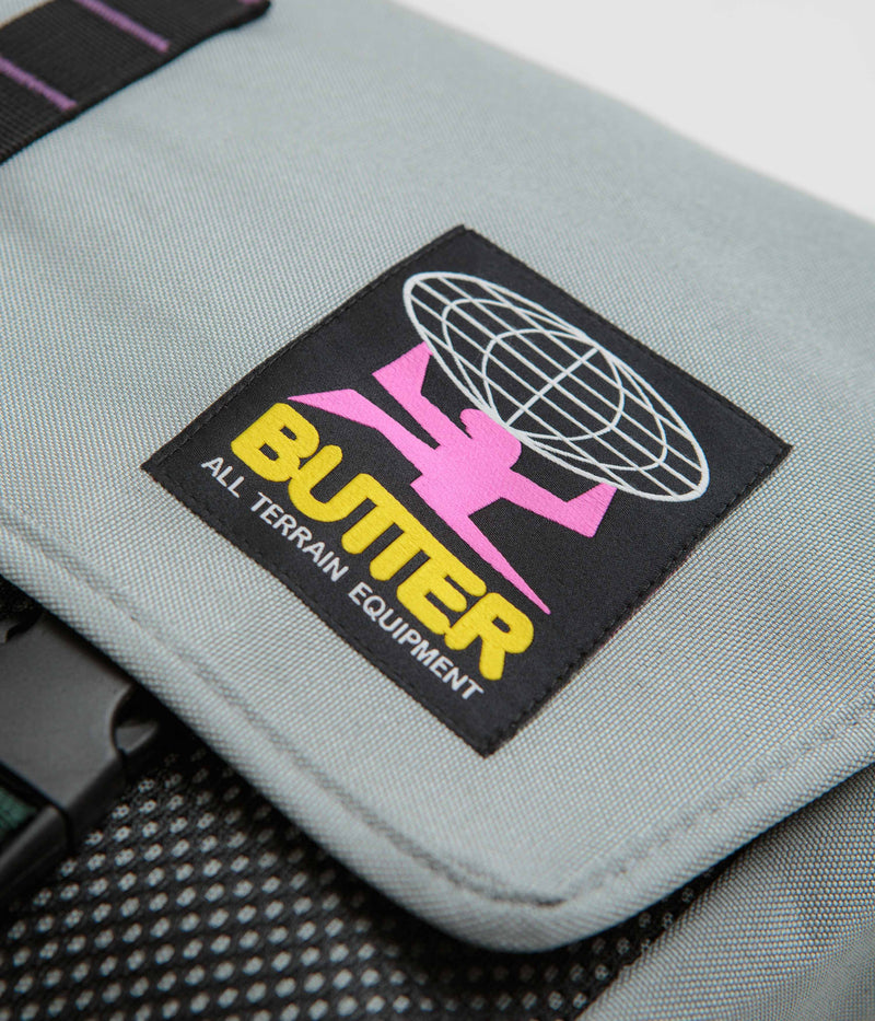 Butter Goods Commute Side Bag in Grey and Dark Teal