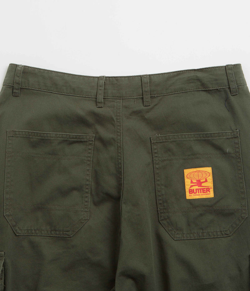 Butter Goods Field Cargo Pants in Forest Green