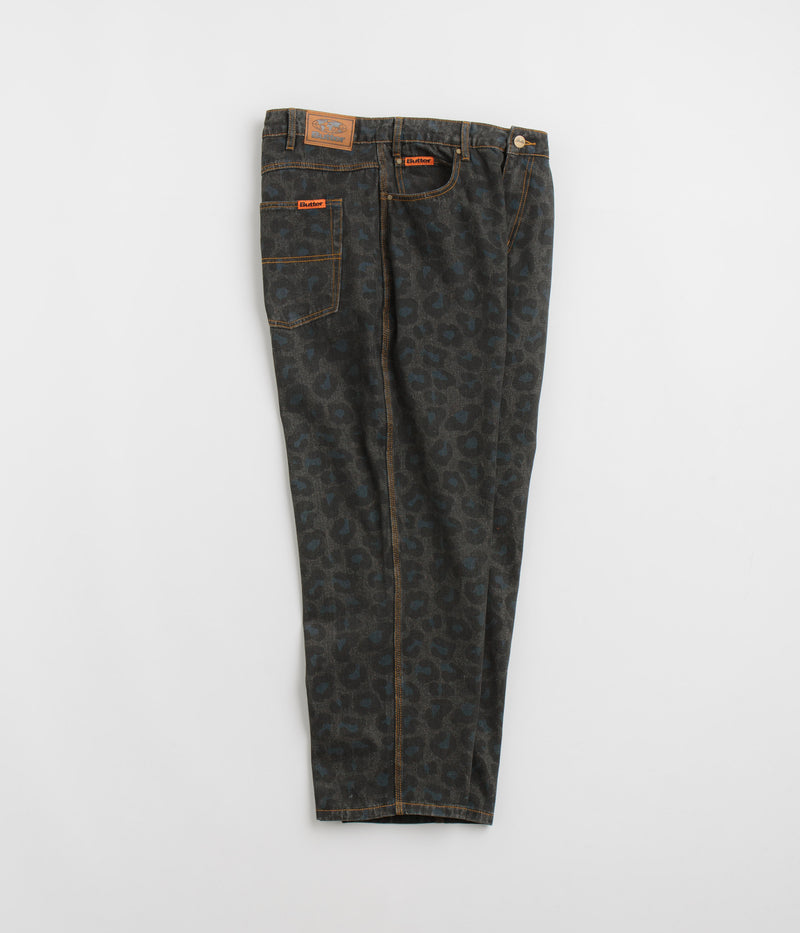 Butter Goods Leopard Jeans in Black