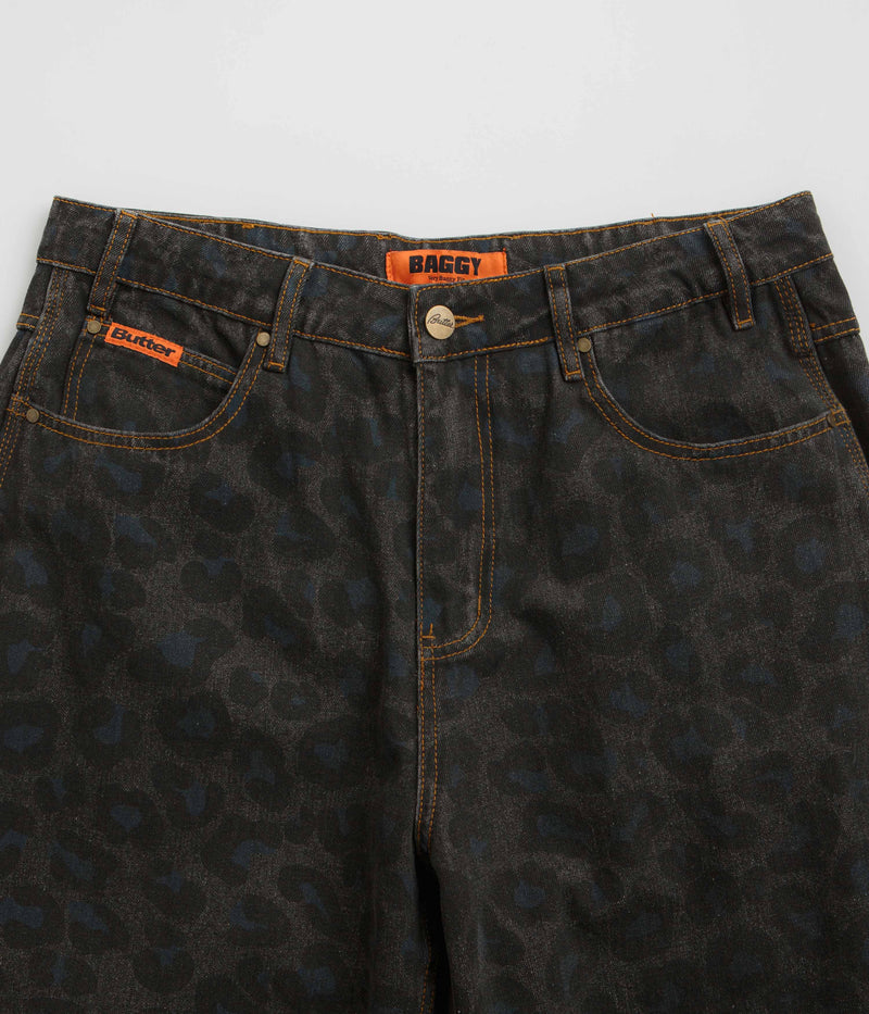 Butter Goods Leopard Jeans in Black