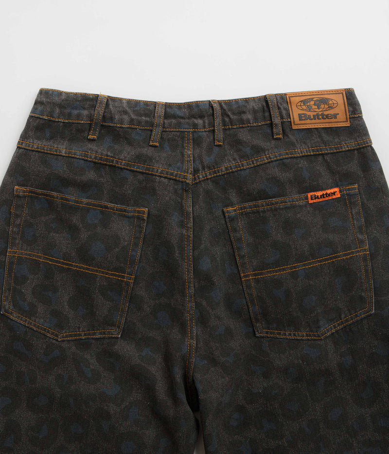 Butter Goods Leopard Jeans in Black