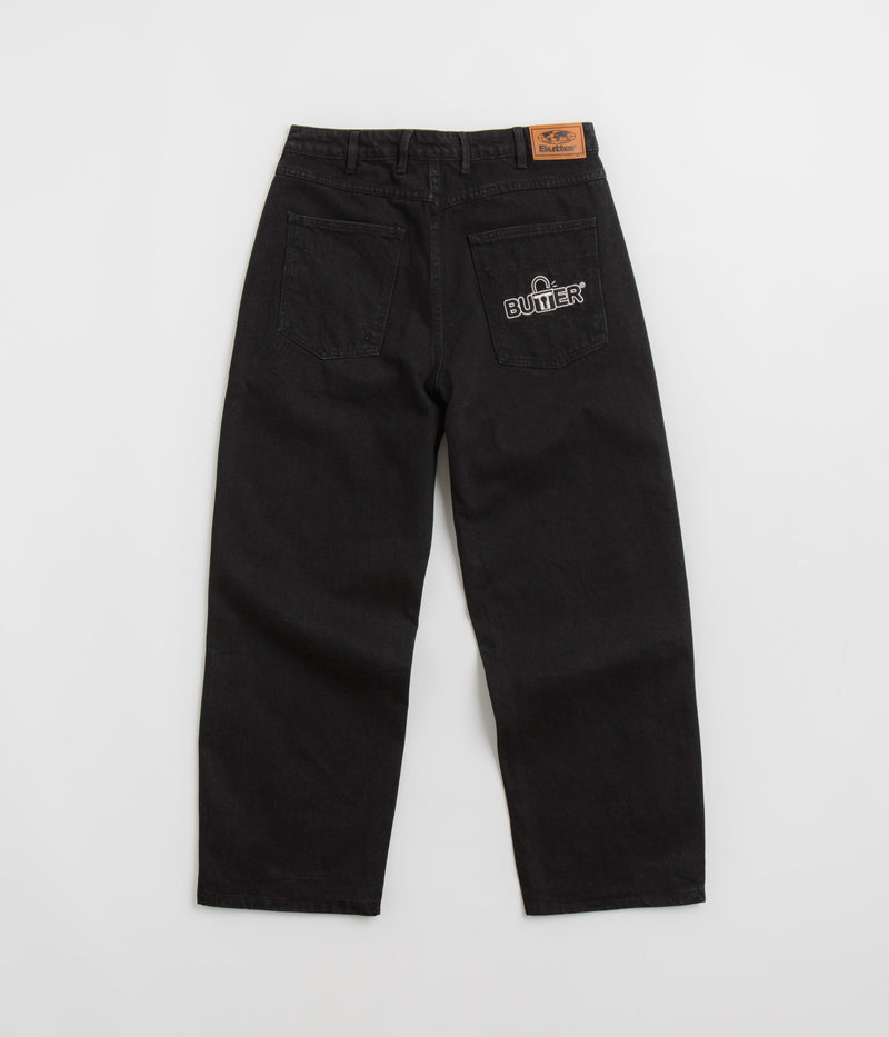 Butter Goods Lock Baggy Jeans in Flat Black