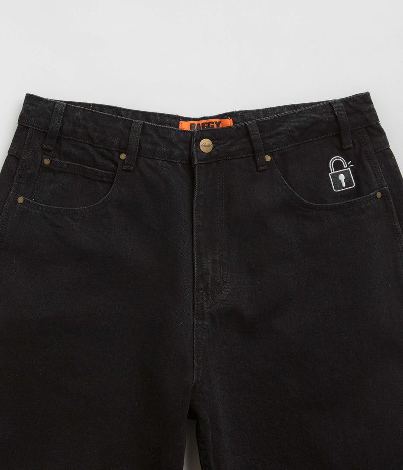 Butter Goods Lock Baggy Jeans in Flat Black