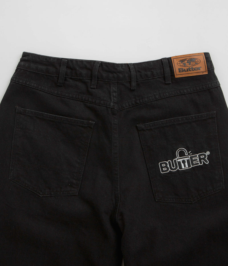 Butter Goods Lock Baggy Jeans in Flat Black