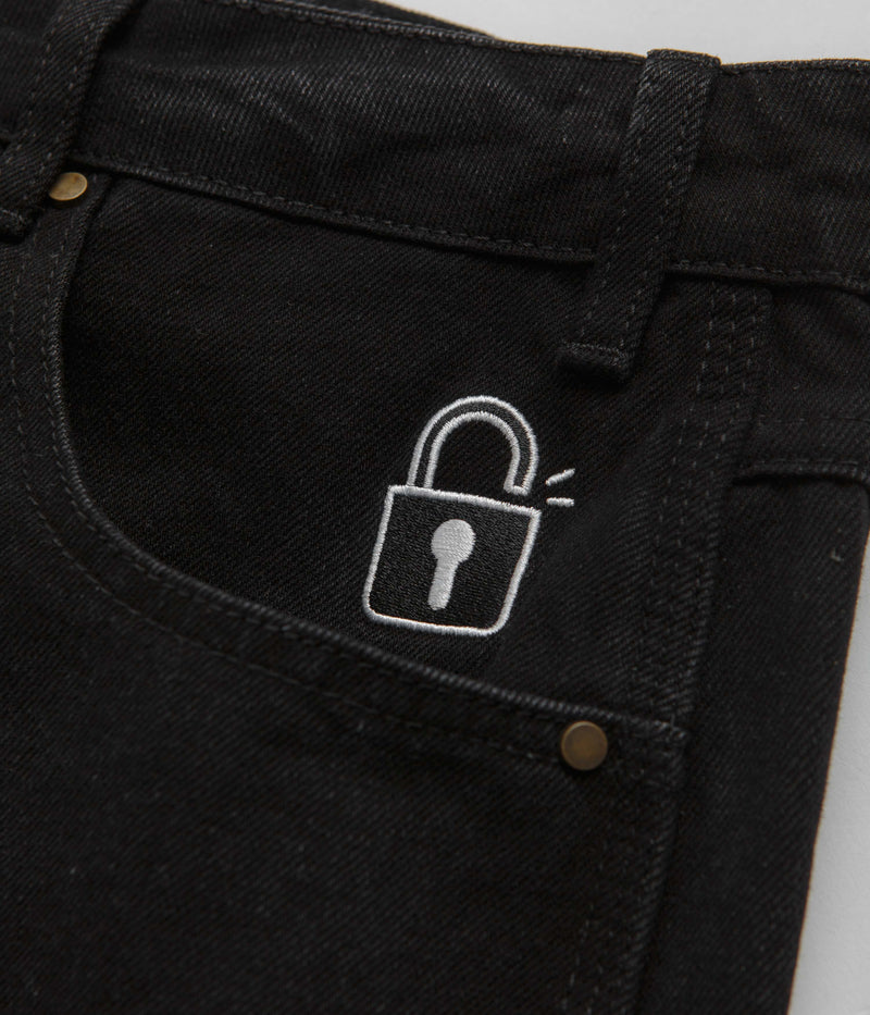 Butter Goods Lock Baggy Jeans in Flat Black