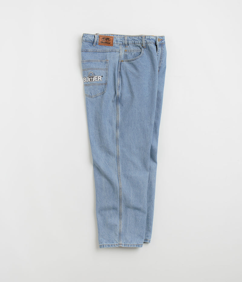 Butter Goods Lock Baggy Jeans in Light Indigo